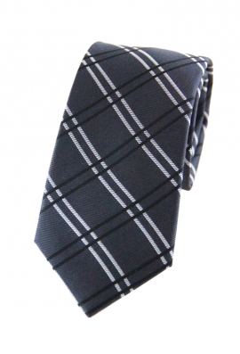 Austin Grey Checkered Tie