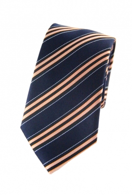 Brandon Orange Striped Tie