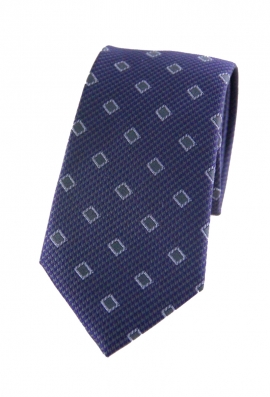 Samuel Blue Grey Print Tie