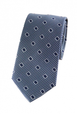 Samuel Silver Blue Print Tie