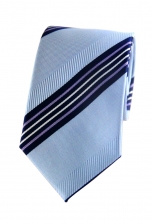 Cooper Light Blue Striped Tie