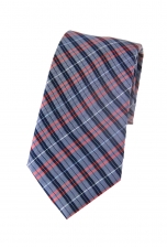 William Blue Checkered Tie