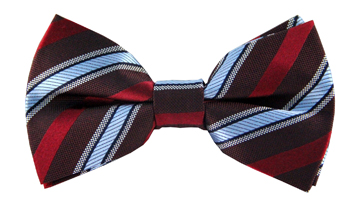 Kristian Red Striped Bow Tie